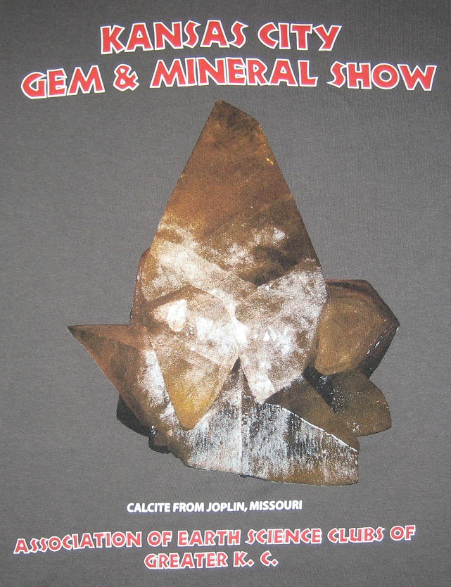 New shirt celebrating the Kansas City Gem & Mineral Show.