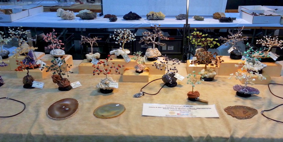 gem trees in many different colors