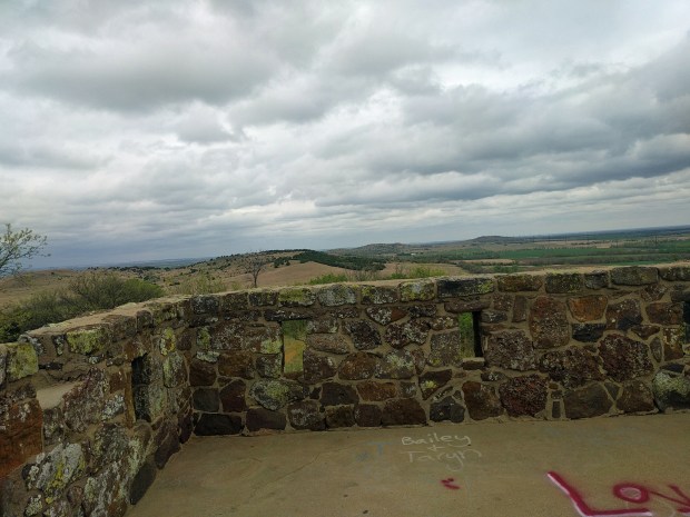 Coronado Heights wall with battlements