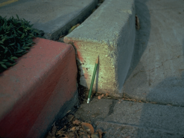 curb a few inches offset hayward fault