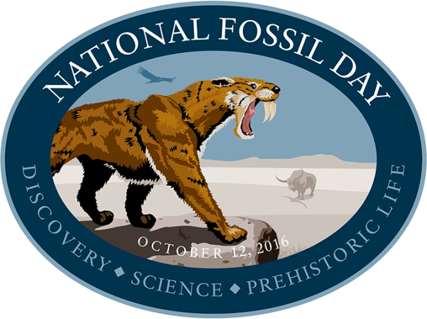 National Fossil Day saber-toothed cat long-horned bison condor