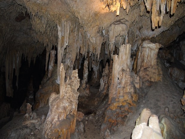 stalactites inside a cave