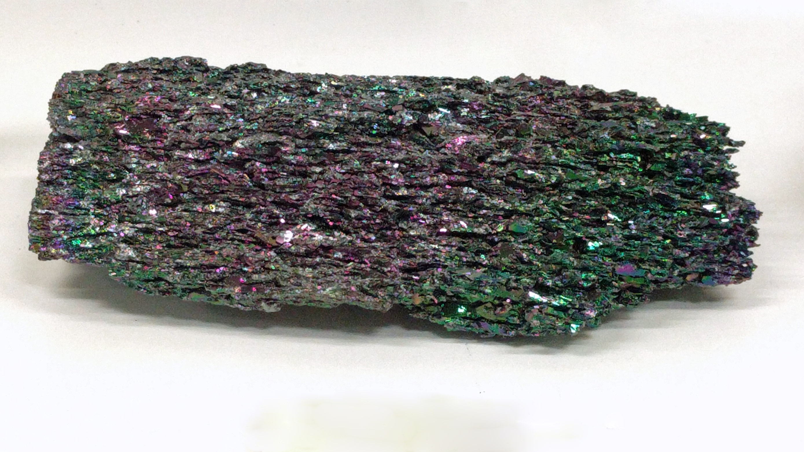 iridescent purple and green silicon carbide