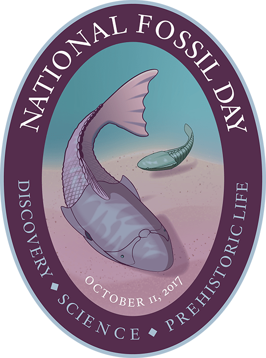 national fossil day 2017 logo heterostracan fish