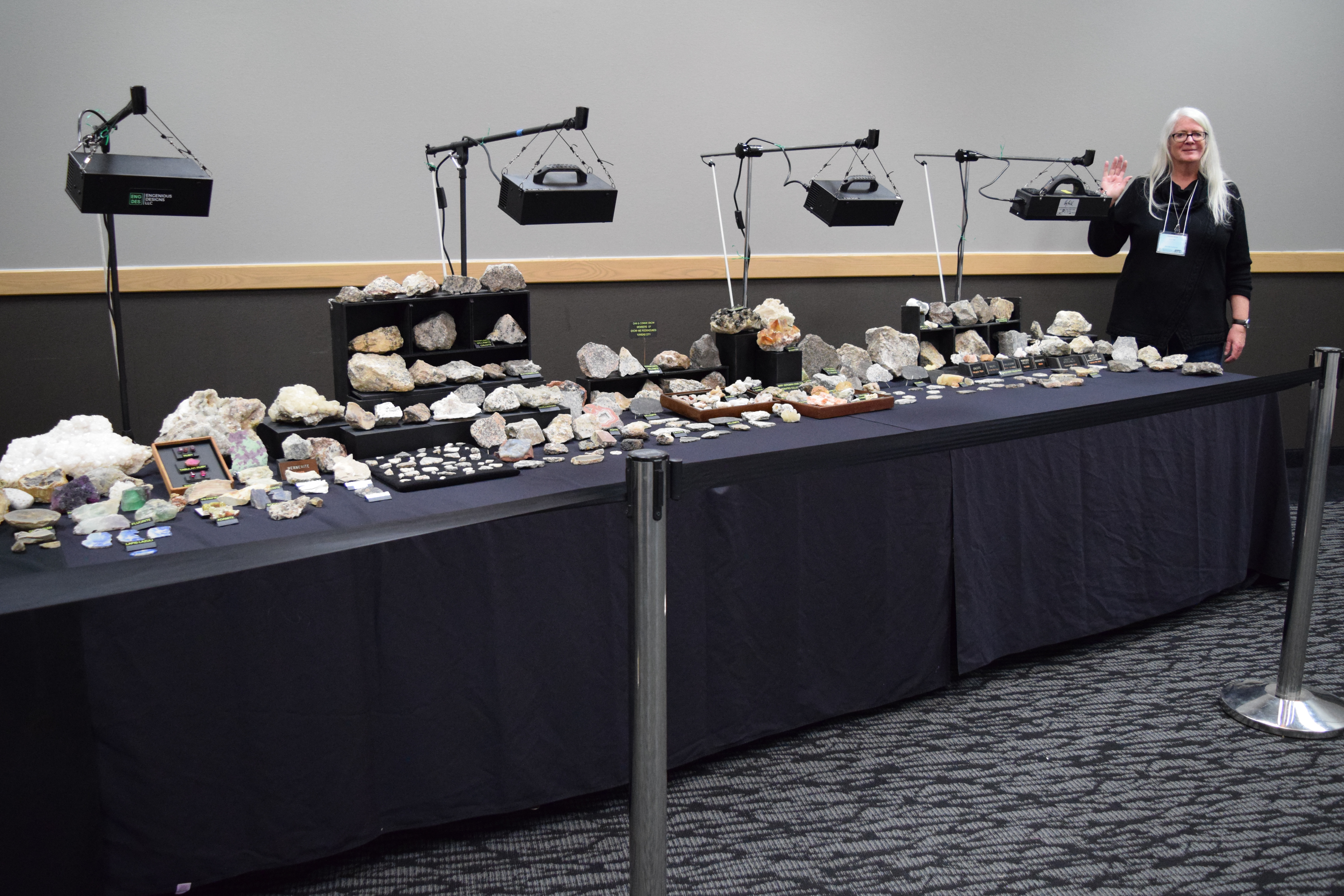 fluorescent display with Connie