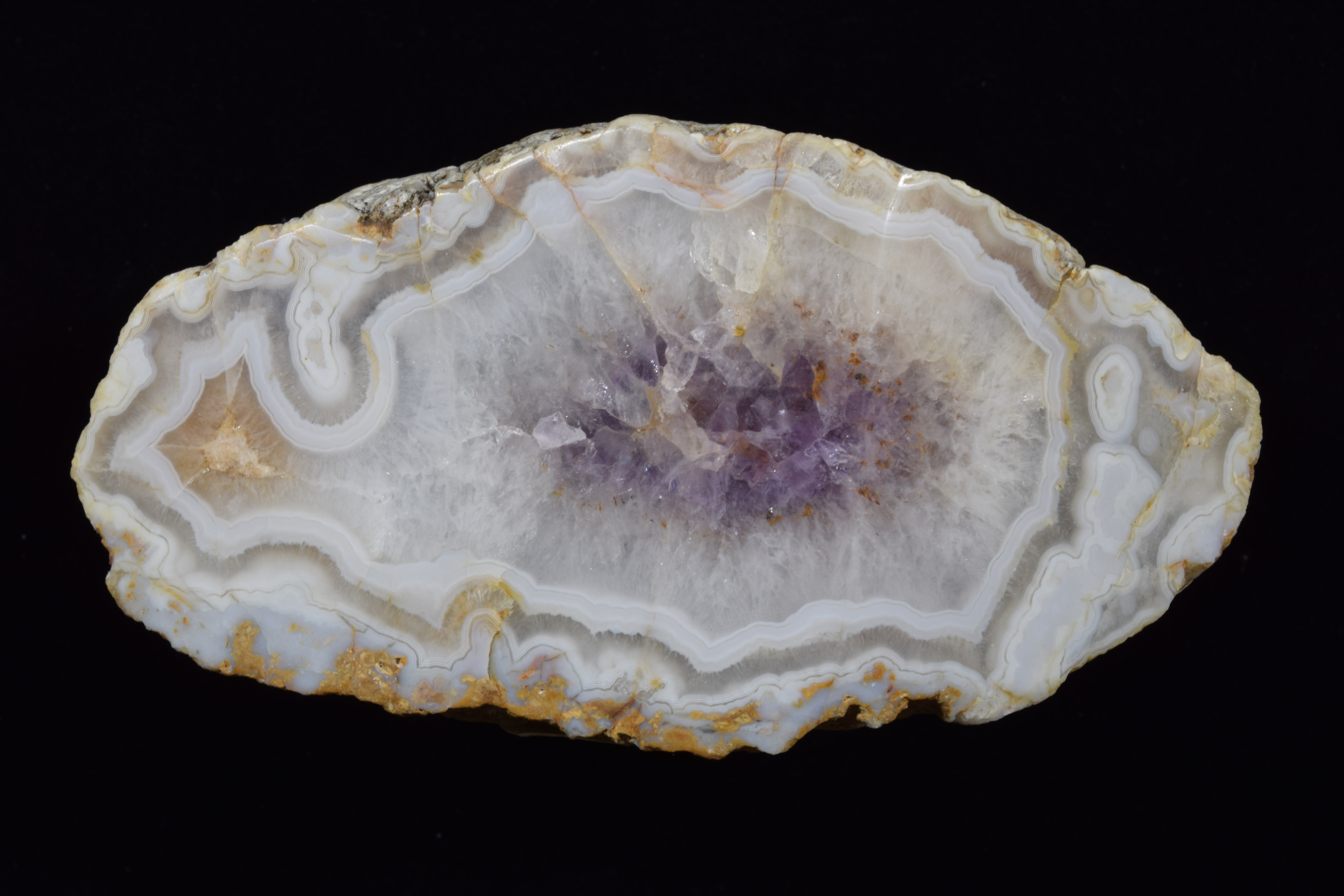 Fairburn Agate from South Dakota, photographed under white light.